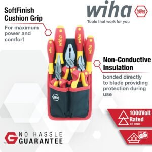 Wiha 32985 7 Piece Insulated Industrial Pliers and Screwdriver Set 9 Wiha 32985 7 Piece Insulated Industrial Pliers and Screwdriver Set - Image 4