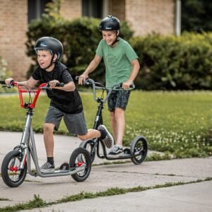 Mongoose Trace Air Non-Electric Scooter for Youth Boys Girls Age 8+ Year Old, Max Weight of 220 lbs., 12-Inch Air Tires, Non-Folding Design, Adjustable Height Stem, BMX-Style Handlebar, Wide Foot Deck 16 Mongoose Trace Air Non-Electric Scooter for Youth Boys Girls Age 8+ Year Old, Max Weight of 220 lbs., 12-Inch Air Tires, Non-Folding Design, Adjustable Height Stem, BMX-Style Handlebar, Wide Foot Deck - Image 8