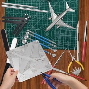 23 Pieces Metal Puzzle Tool Kit, AHIER Metal Model Tool Kit Including Plier Bending Assist Tools File Flat Tweezers Wire Wrapping Rod, 3D Metal Earth Tool Kit Model Building Tools - Image 3