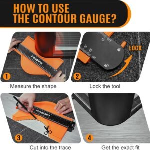 dodowin Contour Gauge Tool,Fathers Day Gifts for Men Birthday Dad Husband Him, Super Gauge Shape Outline Tool for Woodworking, Flooring Measure Tools,Anniversary/Boyfriend Gift 15 dodowin Contour Gauge Tool,Fathers Day Gifts for Men Birthday Dad Husband Him, Super Gauge Shape Outline Tool for Woodworking, Flooring Measure Tools,Anniversary/Boyfriend Gift - Image 5