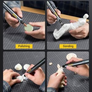Fanttik F2 Master Mini Cordless Rotary Tool Kit, NeoPulse Motor, 5 Variable Speed, 25000 RPM, Revostor Hub, 35 Accessories, for 3D Printer Sanding, Polishing, Drilling, Carving, DIY Crafts 18 Fanttik F2 Master Mini Cordless Rotary Tool Kit, NeoPulse Motor, 5 Variable Speed, 25000 RPM, Revostor Hub, 35 Accessories, for 3D Printer Sanding, Polishing, Drilling, Carving, DIY Crafts - Image 8