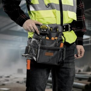 Small Tool Belt Pouches,Tool Belts for men,magnetic tool belt,11-Pockets,Electrician Construction,Carpentry.Heavy Duty nylon belt with metal buckle.1680D Oxford. 10 Small Tool Belt Pouches,Tool Belts for men,magnetic tool belt,11-Pockets,Electrician Construction,Carpentry.Heavy Duty nylon belt with metal buckle.1680D Oxford. - Image 3