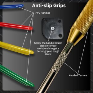 Hydraulic Seal Installation Tool Set – 6 Piece Seal Twistor Tool Including Two Sided Seal Pick, Easily Install Seals Without Damaging Them, UCup Twistor Cylinder Rod Seal Packing Install Kit - Image 4