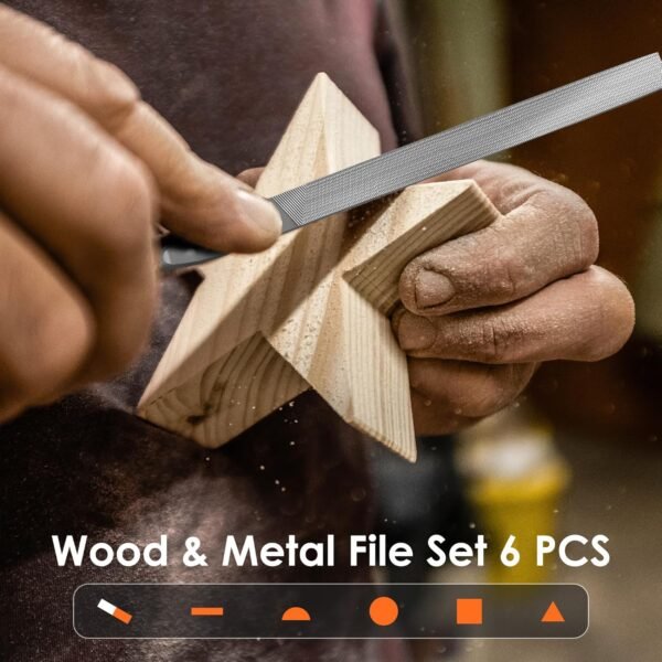 Small File Set, Needle Diamond File 13PCS, 6pcs Jewlers Files & 6pcs Steel Files Precision Metal Work, Woodworking, Plastic Carving Tool with Steel Brush and Carry Case 7 81Dq+tW2 HL. AC SL1500