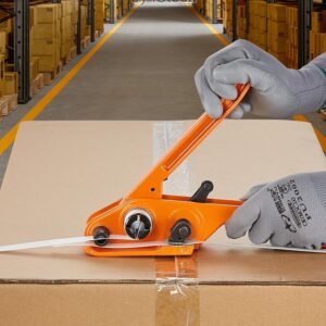 VEVOR Banding Strapping Kit with Strapping Tensioner Tool, Banding Sealer Tool, 1000 ft Length PET Band, 300 Metal Seals, Pallet Packaging Strapping Banding Kit Banding Packaging Strapping for Packing - Image 9