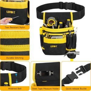 Tool Belt,Magnetic Tool Pouch,13-Pockets Tool Belts for Men,Detachable & Adjustable Tool Pouch belt for Electrician,Carpenter,Construction,Work Apron,Utility Belt,Gift for Dad 15 Tool Belt,Magnetic Tool Pouch,13-Pockets Tool Belts for Men,Detachable & Adjustable Tool Pouch belt for Electrician,Carpenter,Construction,Work Apron,Utility Belt,Gift for Dad - Image 7