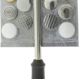 The Beadsmith Interchangeable Texture Hammer - Metal Elements - 9.5 inches, 75mm, 13.4oz Steel Head with Twelve 23mm Faces - Texturing Tool Used to Add Patterns & Dimension to Metalwork 15 The Beadsmith Interchangeable Texture Hammer - Metal Elements - 9.5 inches, 75mm, 13.4oz Steel Head with Twelve 23mm Faces - Texturing Tool Used to Add Patterns & Dimension to Metalwork - Image 7