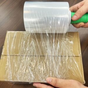2-Pack Industrial Mini Clear Stretch Wrap Film 80 Gauge 5.1" 1000ft for Pallet Wrap with Plastic Handle,Durable Self-Adhering Packing,Moving,Packaging,Heavy Duty Shrink Film Chuangseed - Image 5