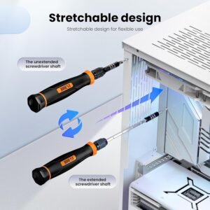 JOREST 152 in 1 Precision Screwdriver Set, Tool Gifts for Men, Magnetic Tool Kit with Torx Triwing Bits, Repair for Electronics,Macbook, Laptop, PC, RC, PS5, iphone,Jewelers, XBOX, Glasses 14 JOREST 152 in 1 Precision Screwdriver Set, Tool Gifts for Men, Magnetic Tool Kit with Torx Triwing Bits, Repair for Electronics,Macbook, Laptop, PC, RC, PS5, iphone,Jewelers, XBOX, Glasses - Image 6