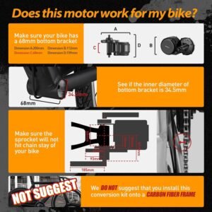 Bafang Electric Bike Conversion Kit Mid Motor BBS-HD 48 V 1000 W Motor Accessories Display Optional Kit Downtube Battery 17 Bafang Electric Bike Conversion Kit Mid Motor BBS-HD 48 V 1000 W Motor Accessories Display Optional Kit Downtube Battery - Image 4