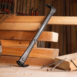 WORKPRO 13" Nail Puller, Cats Paw Pry Bar, Nail Remover Tool with Cats Paw and Rocking Nail Puller, Crowbar for Home Remodeling, Professional Carpentry, Woodworking Projects - Image 8