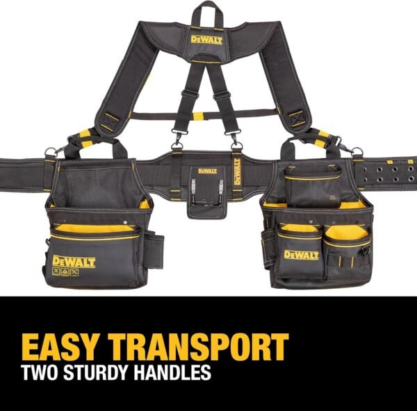 DEWALT Professional Tool Belt Organizer With Suspenders and 25 Pockets, Heavy Duty Construction (DWST540602) 6 81JlSXVCBzL. AC SL1500