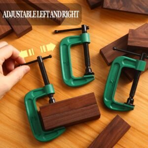 4 Pcs C Clamp Set 2 Inch Heavy Duty G-Clamps Automotive and Wood Working Clamps with Jaw Opening Sliding for DIY Carpentry Woodworking Welding and Building(2 Inch, Green) 15 4 Pcs C Clamp Set 2 Inch Heavy Duty G-Clamps Automotive and Wood Working Clamps with Jaw Opening Sliding for DIY Carpentry Woodworking Welding and Building(2 Inch, Green) - Image 7