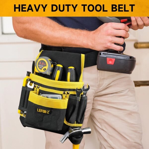 Tool Belt,Magnetic Tool Pouch,13-Pockets Tool Belts for Men,Detachable & Adjustable Tool Pouch belt for Electrician,Carpenter,Construction,Work Apron,Utility Belt,Gift for Dad 8 81KsPUWQQYL. AC SL1500