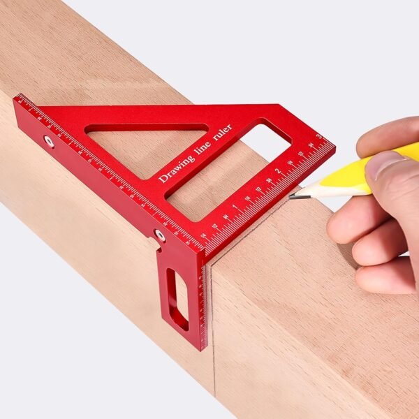 3D Multi-Angle Measuring Ruler, Precision Imperial 45/90 Degree Woodworking Square, Aluminum Alloy Miter Triangle Ruler and Layout Measuring Tool for Engineer, Carpenter, Construction Use 2 81KvrlLnpBL. SL1500