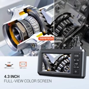 DEPSTECH 5.5mm Industrial Endoscope, 1080P Digital Borescope Inspection Camera with 4.3" Screen, IP67 Waterproof Snake Camera with Lights,16.5FT Semi-Rigid Cable, 32GB Card &Photo Capture,Helpful Tool - Image 5