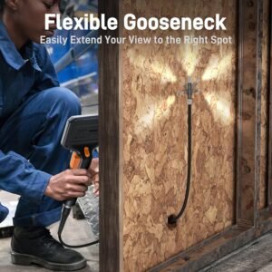 Teslong Two-Way Articulating Borescope with Light, Industrial Endoscope Inspection Camera with Articulated Probe, Flexible Mechanic Fiber Optic Snake Scope Cam for Wall Automotive Engine Inspect-5FT 15 Teslong Two-Way Articulating Borescope with Light, Industrial Endoscope Inspection Camera with Articulated Probe, Flexible Mechanic Fiber Optic Snake Scope Cam for Wall Automotive Engine Inspect-5FT - Image 5