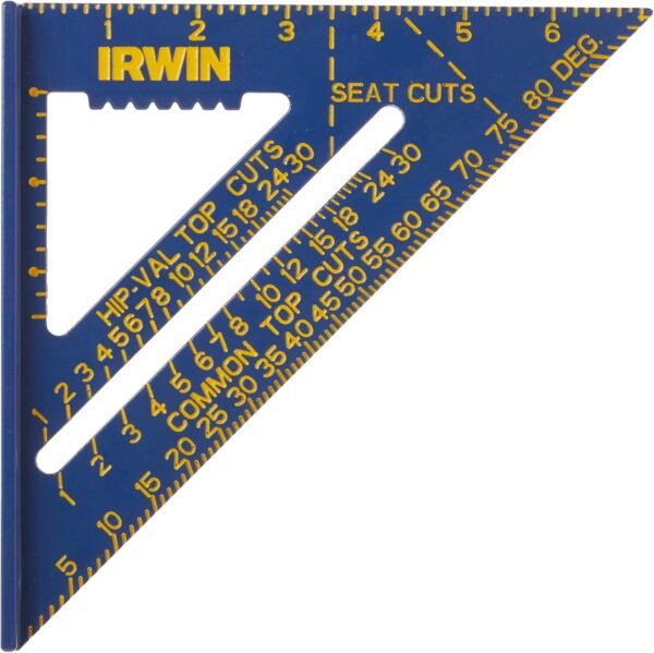 IRWIN Tools Rafter Square, Hi-Contrast Aluminum, Blue, 7-Inch (1794463) 2 81QhYHzptiL. AC SL1500