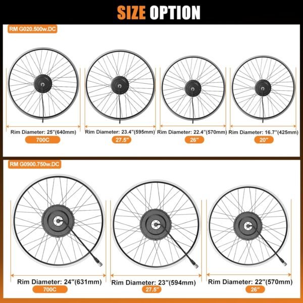 BAFANG 48V 750W/500W Electric Bike Conversion Kit, Rear Hub Motor Wheel Kit with Options LCD Display and Battery, for 26" 27.5" 700C 29" 20" Mountain City Bikes, Waterproof Controller 5 81QzghX6qtL. AC SL1500