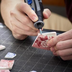 Dremel 729-01 11-Piece Carving & Engraving Rotary Tool Accessories Kit - Includes Engraving Bits & Grinding Stones- Ideal for Wood, Metal, and Glass - Image 7