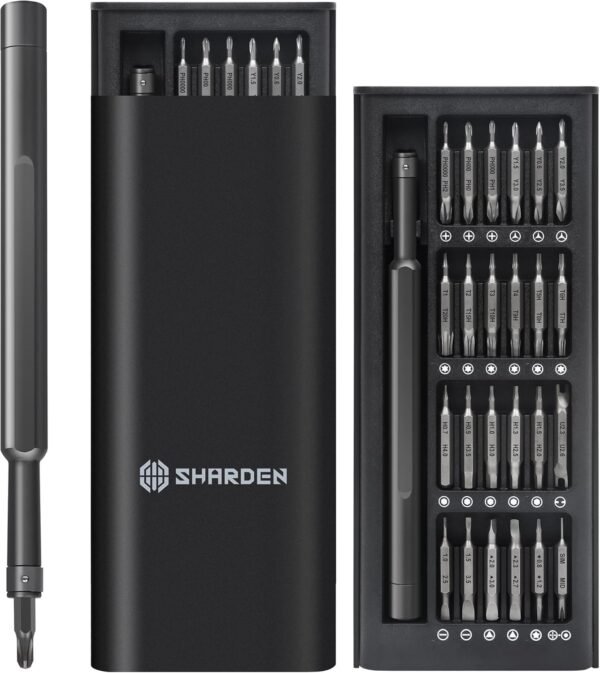 Precision Screwdriver Set 49 in 1 SHARDEN Small Screwdriver Set Magnetic Repair Tool Kit for Laptop, iPhone, Cell Phone, PC, MacBook, Tablet, Computer, PS5, PS4, Electronic, Glasses, Watch 2 81SOjsue L. AC SL1500