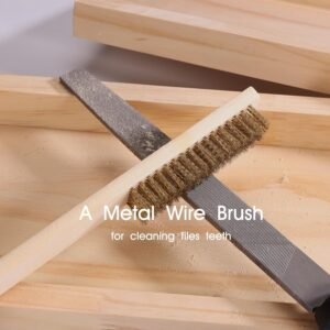 REXBETI 25Pcs Metal File Set, Premium Grade T12 Drop Forged Alloy Steel, Flat/Triangle/Half-round/Round Large File and 12pcs Needle Files with Carry Case, 6pcs Sandpaper, Brush, A Pair Working Gloves 18 REXBETI 25Pcs Metal File Set, Premium Grade T12 Drop Forged Alloy Steel, Flat/Triangle/Half-round/Round Large File and 12pcs Needle Files with Carry Case, 6pcs Sandpaper, Brush, A Pair Working Gloves - Image 9