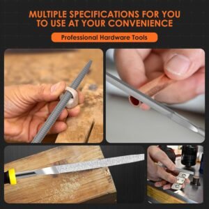Small File Set, Needle Diamond File 13PCS, 6pcs Jewlers Files & 6pcs Steel Files Precision Metal Work, Woodworking, Plastic Carving Tool with Steel Brush and Carry Case 16 Small File Set, Needle Diamond File 13PCS, 6pcs Jewlers Files & 6pcs Steel Files Precision Metal Work, Woodworking, Plastic Carving Tool with Steel Brush and Carry Case - Image 8