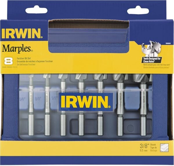 Irwin Tools IRWIN Marples Forstner Bit Set, Wood Drilling, 8 Piece (1966892) 5 81U5VrCjUaL. AC SL1500