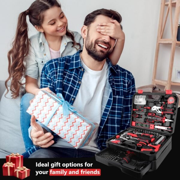 KingTool 276-Piece Tool Set Kit - Tool kit with 12V Cordless Power Drill Driver Toolbox Storage Case with Drawer, Drill Set Perfect for Homeowner, Diyer, Handyman 10 81U6mvOk7wL. AC SL1500