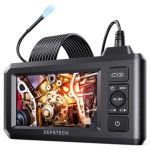 DEPSTECH 5.5mm Industrial Endoscope, 1080P Digital Borescope Inspection Camera with 4.3" Screen, IP67 Waterproof Snake Camera with Lights,16.5FT Semi-Rigid Cable, 32GB Card &Photo Capture,Helpful Tool - Image 2