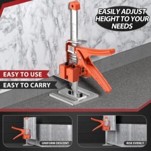 Labor-Saving Handle 2 Pack, Construction Jack, Wall Tile Locator, Multi-Function Height Adjustment Lifting Device, Door Panel Lifting Cabinet Jack, Raised 10 in, Pair Dynamic Load 400 LB 16 Labor-Saving Handle 2 Pack, Construction Jack, Wall Tile Locator, Multi-Function Height Adjustment Lifting Device, Door Panel Lifting Cabinet Jack, Raised 10 in, Pair Dynamic Load 400 LB - Image 8