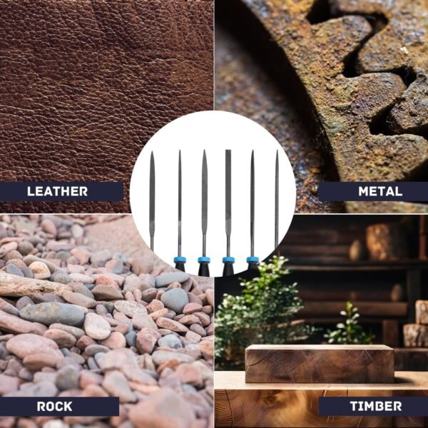 Metal Needle File Set Metal Files Files Tools for Metal Needle Files Small File set for Metal Work Flat File File Tool Steel File Hand Files for Metal Wood Plastic Jewelry Leather DIY 6 Pcs 5 81XobxA1tIL. AC SL1500