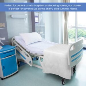 Linteum Textile Supply Institutional Snag-Free 66x90 Hospital Blanket—Durable, Lightweight & Compressed—Ideal for Healthcare Facilities, Nursing Homes & Shelters, 1 Pack (White) 13 Linteum Textile Supply Institutional Snag-Free 66x90 Hospital Blanket—Durable, Lightweight & Compressed—Ideal for Healthcare Facilities, Nursing Homes & Shelters, 1 Pack (White) - Image 6