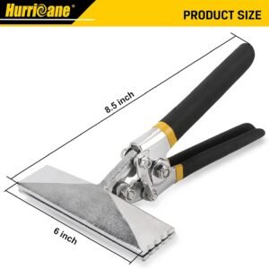 HURRICANE Sheet Metal Hand Seamer, 6 Inch Straight Jaw Sheet Bender Tools for Flattening Metal, Bending Pliers with Double Dipped Cushion Handle 16 HURRICANE Sheet Metal Hand Seamer, 6 Inch Straight Jaw Sheet Bender Tools for Flattening Metal, Bending Pliers with Double Dipped Cushion Handle - Image 8