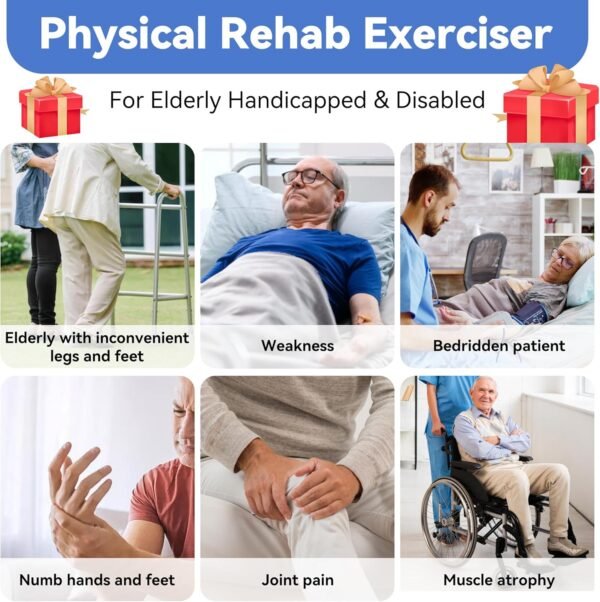 Legs Arms Electric Exercise Bike Active Passive Knee Pedal Trainer Physical Therapy Assisted Rehabilitation Home Fitness Equipment For Seniors 9 81g4uNyzqwL. AC SL1500