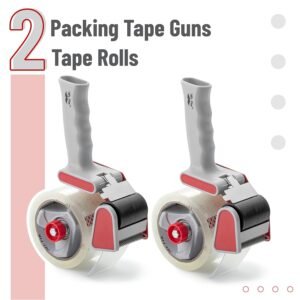 Mr. Pen - Heavy Duty Packing Tape Dispenser Gun 2-Inch, 2 Pack With 2 Rolls, Clear Packaging Tape for Moving and Boxes - Image 3
