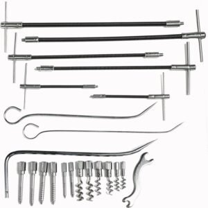 23pcs Packing Extractor Set, Steel Alloy Packing Puller Tool Set, Flexible Shaft Corkscrew Pulling Hook Set, Gland Packing Extraction Removal Kit with Toolbox - Image 8