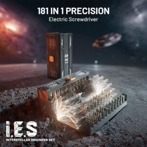 EZARC Electric Screwdriver Set, 181 in 1 Cordless Screwdriver, 3 Torque Settings with 160 Magnetic Precision Bits, Power Screwdriver Repair Tool Kit for Phone Laptop Camera Watch Computer 19 EZARC Electric Screwdriver Set, 181 in 1 Cordless Screwdriver, 3 Torque Settings with 160 Magnetic Precision Bits, Power Screwdriver Repair Tool Kit for Phone Laptop Camera Watch Computer - Image 9