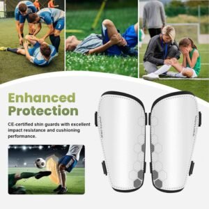 Soccer Shin Guards for Kids Youth Toddler, Shin Defender Shin Guards and Long Soccer Socks for Adults Boys Girls, Shin Pads & Sleeves Equipment - Football Gear for 3 5 4-6 7-9 10-12 Years Old Children 15 Soccer Shin Guards for Kids Youth Toddler, Shin Defender Shin Guards and Long Soccer Socks for Adults Boys Girls, Shin Pads & Sleeves Equipment - Football Gear for 3 5 4-6 7-9 10-12 Years Old Children - Image 7
