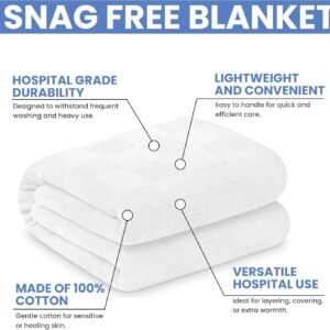 Linteum Textile Supply Institutional Snag-Free 66x90 Hospital Blanket—Durable, Lightweight & Compressed—Ideal for Healthcare Facilities, Nursing Homes & Shelters, 1 Pack (White) 11 Linteum Textile Supply Institutional Snag-Free 66x90 Hospital Blanket—Durable, Lightweight & Compressed—Ideal for Healthcare Facilities, Nursing Homes & Shelters, 1 Pack (White) - Image 4