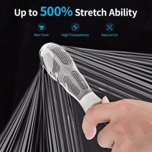 JARLINK Stretch Film, 15 Inch x 1000 Feet Shrink Wrap for Pallet Wrap, Industrial Strength Stretch Wrap with Handles, Moving Wrapping Plastic Roll, 60 Gauge, 2 Pack, Clear 14 JARLINK Stretch Film, 15 Inch x 1000 Feet Shrink Wrap for Pallet Wrap, Industrial Strength Stretch Wrap with Handles, Moving Wrapping Plastic Roll, 60 Gauge, 2 Pack, Clear - Image 4