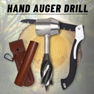 Bushcraft Gear Hand Auger Drill,Survival Tools with Folding Saw Making Wooden Rocket Stoves, 1”Dia Drill Peg and Scotch Eye Maker Settlers Wrench for Camping Shelter Building (1“Dia) 14 Bushcraft Gear Hand Auger Drill,Survival Tools with Folding Saw Making Wooden Rocket Stoves, 1”Dia Drill Peg and Scotch Eye Maker Settlers Wrench for Camping Shelter Building (1“Dia) - Image 7