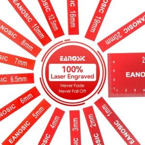 Metric Setup Blocks Height Gauge Set, 15pcs Precision Aluminum Setup Bars Guage Block Set for Router and Table Saw Accessories Woodworking Set Up, Bars Include Laser Engraved Size Markings - Image 9