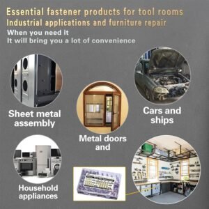 Pressure Rivet Nut Tool Kit, 430Pcs Metric Rivet Nut Combination (M8/M6/M5/M4/M3), Suitable for Furniture, Decoration, Automotive, Marine and Industrial Applications (CarbonSteelRivetNutTool) 14 Pressure Rivet Nut Tool Kit, 430Pcs Metric Rivet Nut Combination (M8/M6/M5/M4/M3), Suitable for Furniture, Decoration, Automotive, Marine and Industrial Applications (CarbonSteelRivetNutTool) - Image 7