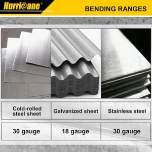 HURRICANE 18 Inch Folding Tool, Sheet Metal Bending Tool for HVAC, Bending and Forming Metal - Image 4