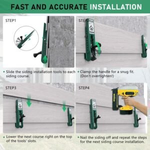 Siding Installation Tools, Siding Mounting Kit for Use with 5/16-Inch Fiber Cement Sidings, Lap Tools Gauge with Adjustable Reveals, Polycarbonate Body, 2 Pack 14 Siding Installation Tools, Siding Mounting Kit for Use with 5/16-Inch Fiber Cement Sidings, Lap Tools Gauge with Adjustable Reveals, Polycarbonate Body, 2 Pack - Image 6