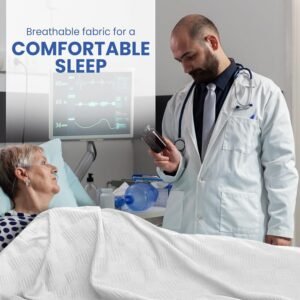 Linteum Textile Supply Institutional Snag-Free 66x90 Hospital Blanket—Durable, Lightweight & Compressed—Ideal for Healthcare Facilities, Nursing Homes & Shelters, 1 Pack (White) 12 Linteum Textile Supply Institutional Snag-Free 66x90 Hospital Blanket—Durable, Lightweight & Compressed—Ideal for Healthcare Facilities, Nursing Homes & Shelters, 1 Pack (White) - Image 5