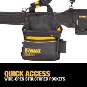 DEWALT Professional Tool Belt Organizer With Suspenders and 25 Pockets, Heavy Duty Construction (DWST540602) 16 DEWALT Professional Tool Belt Organizer With Suspenders and 25 Pockets, Heavy Duty Construction (DWST540602) - Image 7