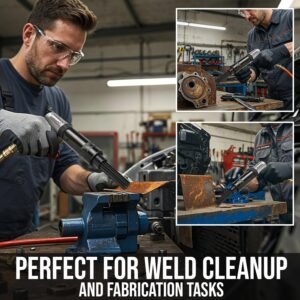 LE LEMATEC Air Needle Scaler with Air Chisel Kit, 4800 BPM Pneumatic Air Hammer Needle Gun for Metalworks, Rust, Weld & Paint Remover, Pistol Grip Metal Scraper Air Compressor Accessories (LE-AN324K) 12 LE LEMATEC Air Needle Scaler with Air Chisel Kit, 4800 BPM Pneumatic Air Hammer Needle Gun for Metalworks, Rust, Weld & Paint Remover, Pistol Grip Metal Scraper Air Compressor Accessories (LE-AN324K) - Image 3