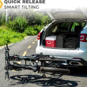 2 Bike Rack Hitch Mount, 200 lbs Electric Bicycle Carrier Rack Platform Style for Cars Trucks SUVs Minivans, fits MTB Gravel Road Bike with Up to 5-inch Fat Tire Carrier Rack - 2" Hitch Receiver 15 2 Bike Rack Hitch Mount, 200 lbs Electric Bicycle Carrier Rack Platform Style for Cars Trucks SUVs Minivans, fits MTB Gravel Road Bike with Up to 5-inch Fat Tire Carrier Rack - 2" Hitch Receiver - Image 6